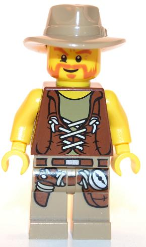 LEGO Minifigure-Hero - Fedora-Dino-dino005-Creative Brick Builders